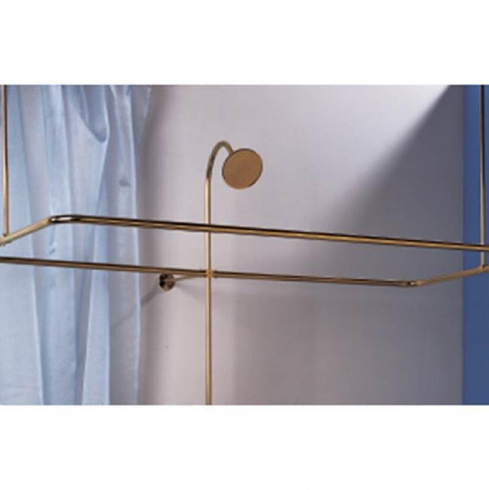 Chrome Shower Riser With 8apos;apos; Gooseneck Projection