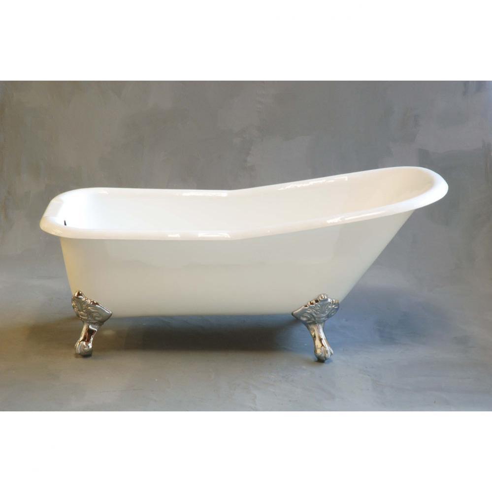 P0705 The Tahoe 5 1/2apos;apos; Cast Iron Slipper Tub On Legs Without Faucet H