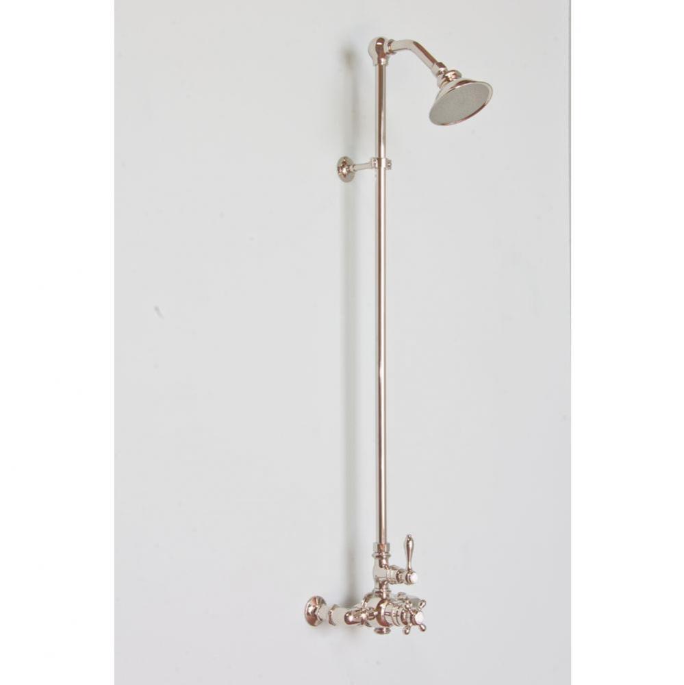 Chrome Thermostatic Exposed Shower Set, 7&apos;&apos; Centers