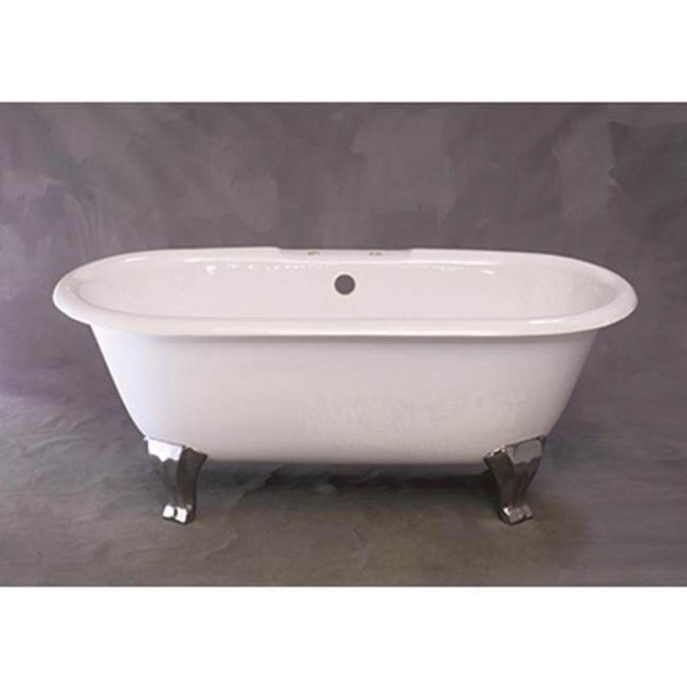 Cast Iron Dual Tub With Oil Rubbed Bronze Finish Legs