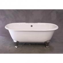 Strom Living P1114Z - Cast Iron Dual Tub With Oil Rubbed Bronze Finish Legs