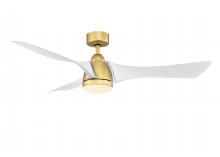 Fanimation FPD6858BSMW - Klear 56 inch Indoor/Outdoor Ceiling Fan with Matte White Blades and LED CCT Select Light Kit