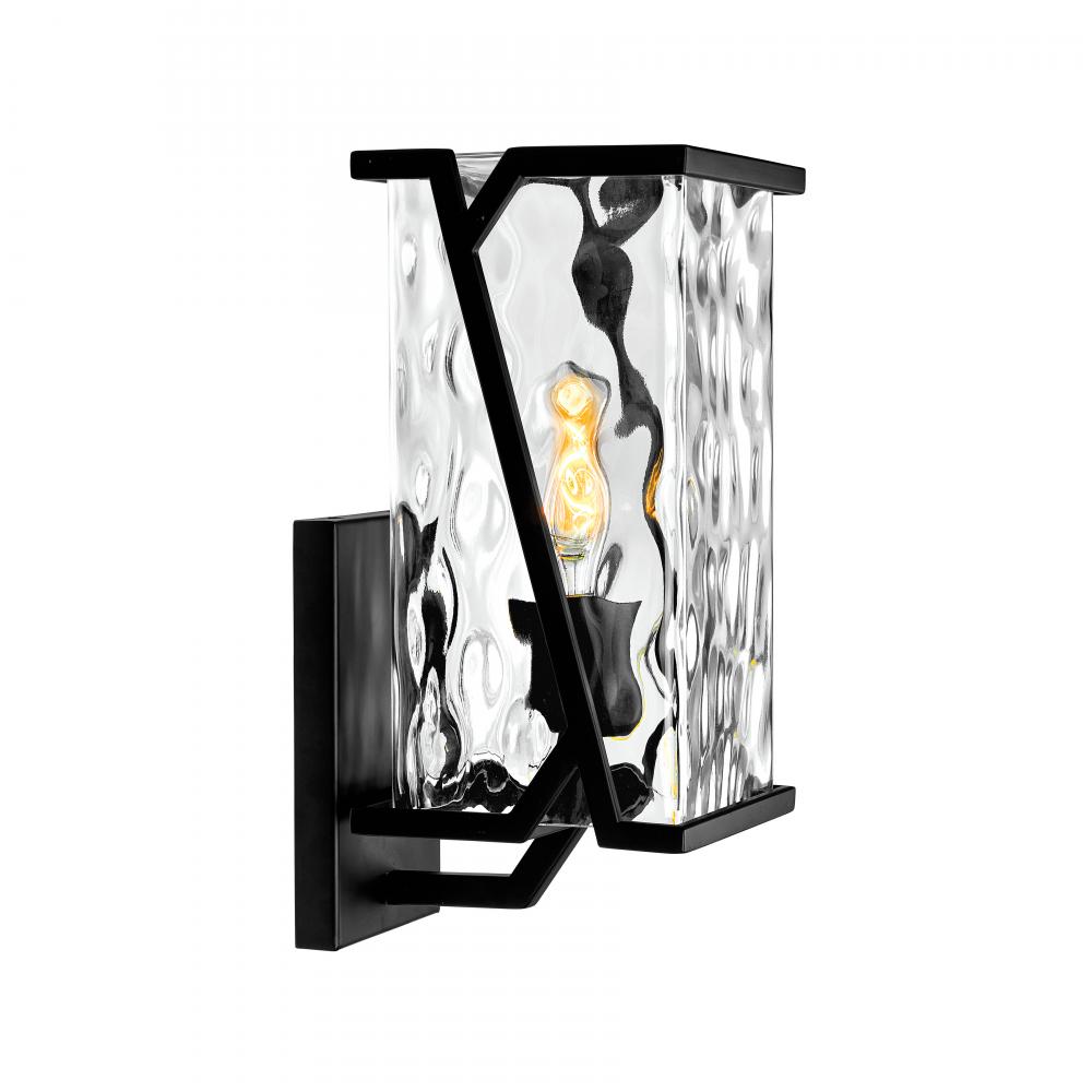 Waterfall 13&#39;&#39; High 1-Light Outdoor Sconce - Matte Black