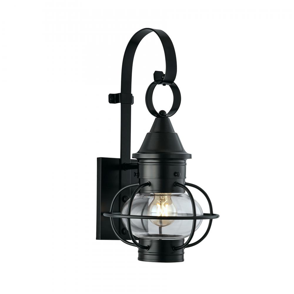 Classic Onion 17.75&#39;&#39; High 1-Light Outdoor Sconce - Black