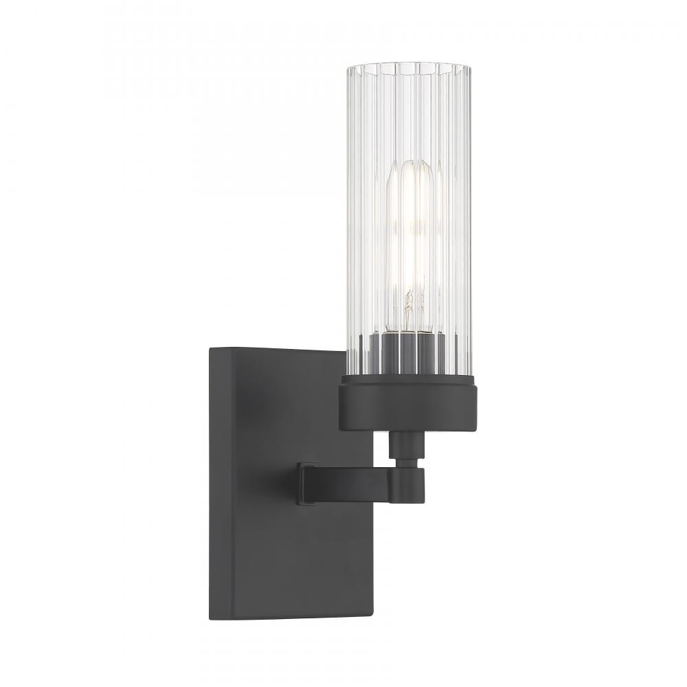 Lida 12&#39;&#39; High 1-Light Sconce - Matte Black