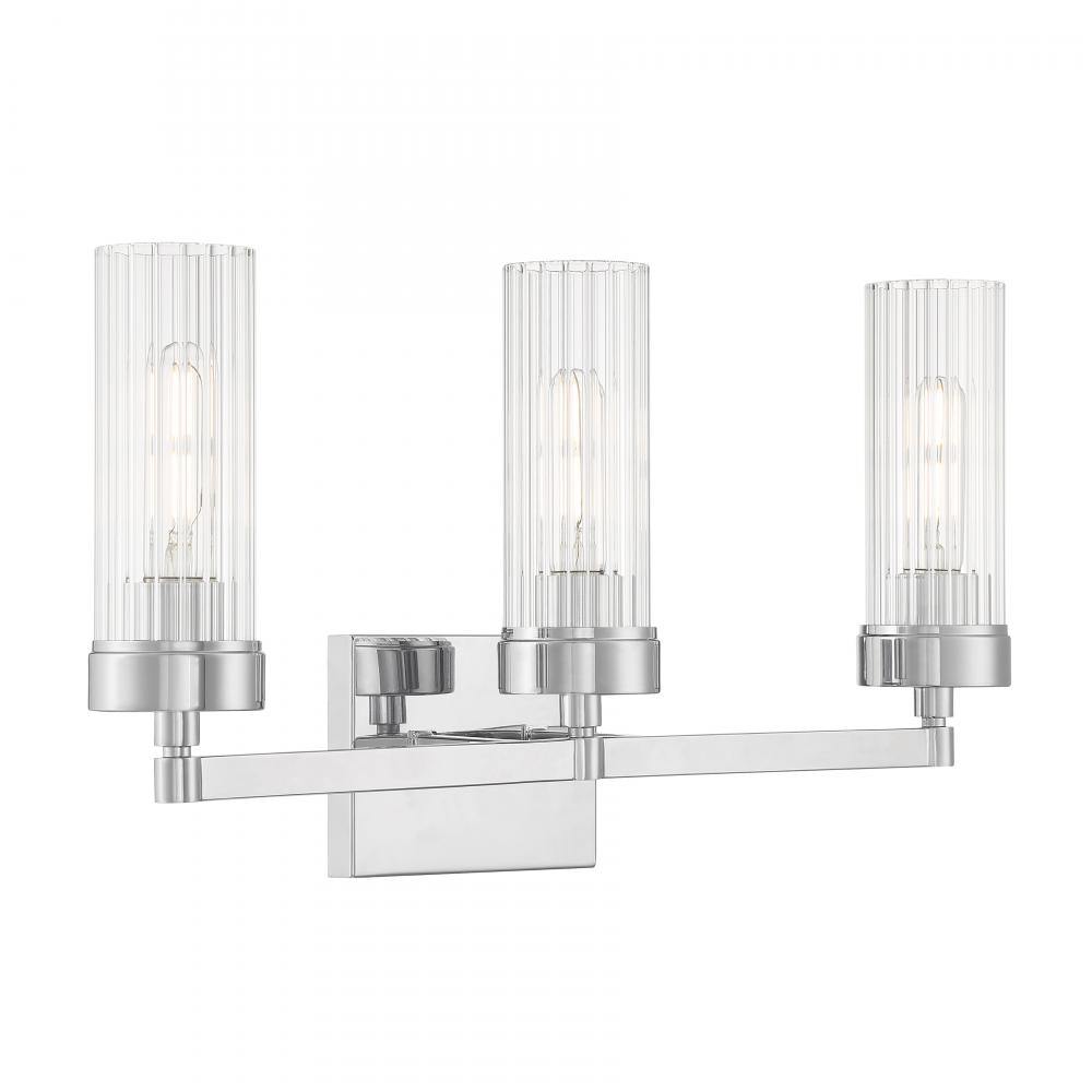 Lida 21&#39;&#39; Wide 3-Light Vanity Light - Chrome