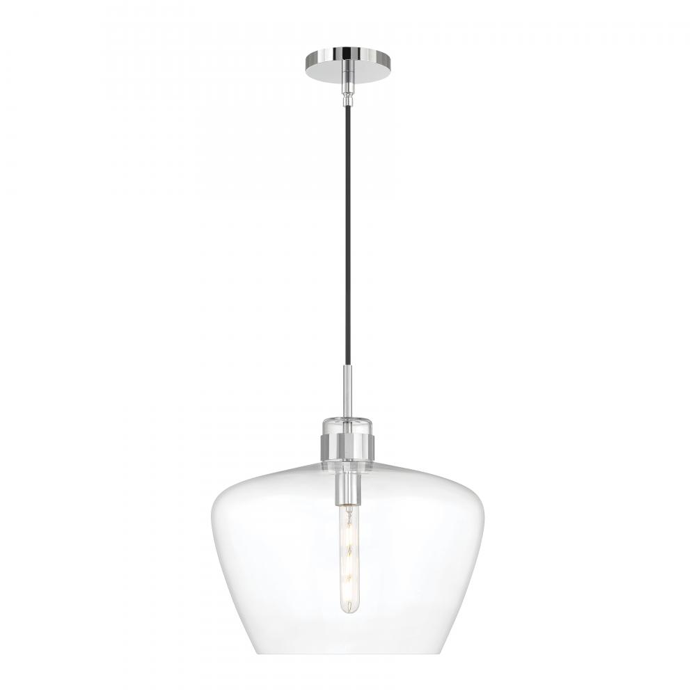 Aurora 16&#39;&#39; Wide 1-Light Pendant - Chrome