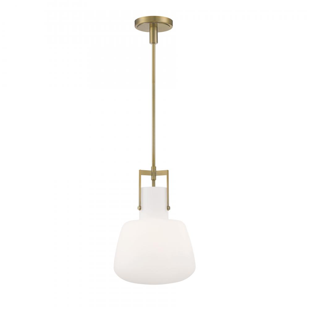 Izel 12&#39;&#39; Wide 1-Light Pendant - Antique Brass