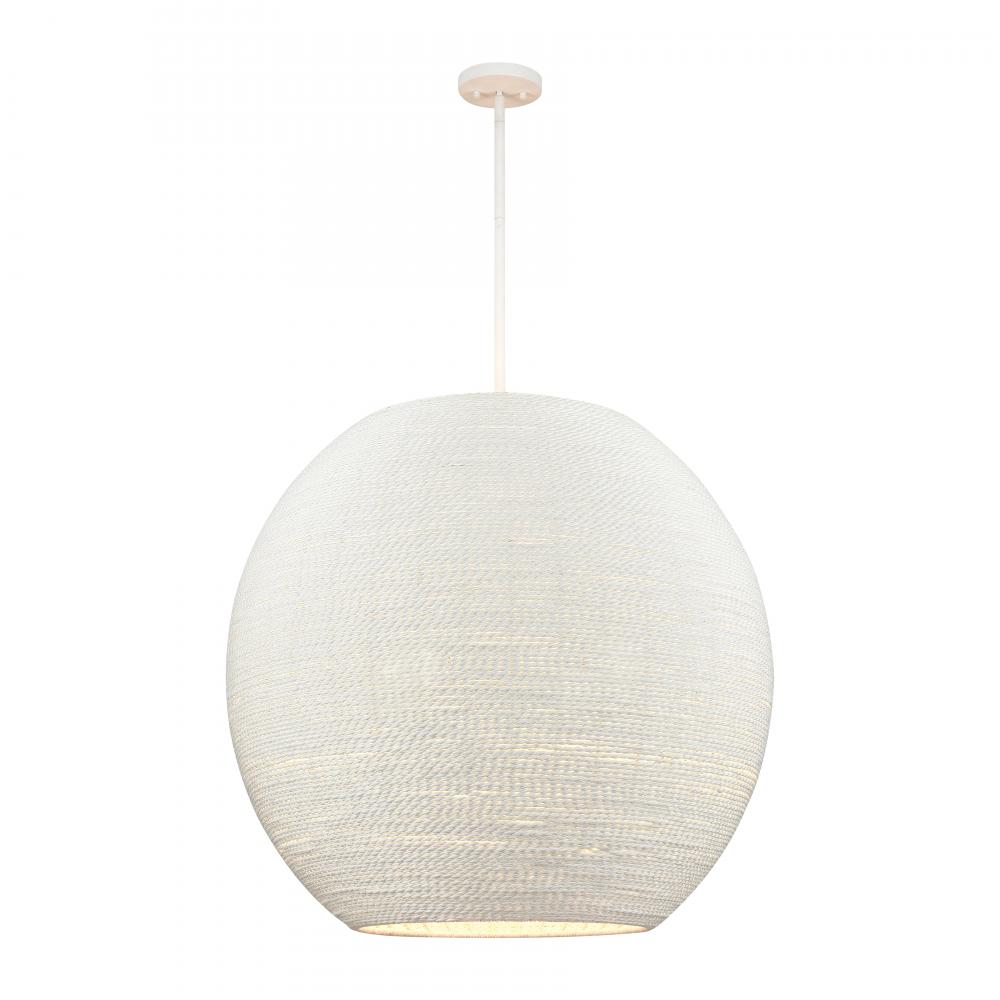 Sophie 30.5&#39;&#39; Wide 4-Light Pendant - White Coral