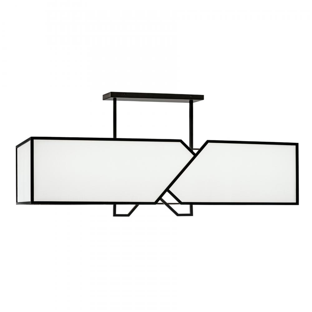 Moiselle 48&#39;&#39; Wide 6-Light Linear Chandelier - Matte Black