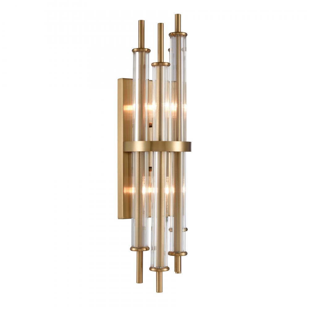 Serena 21.25&#39;&#39; High 2-Light Sconce - Satin Brass