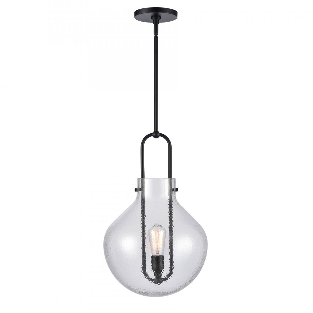 Monica 13&#39;&#39; Wide 1-Light Pendant - Matte Black