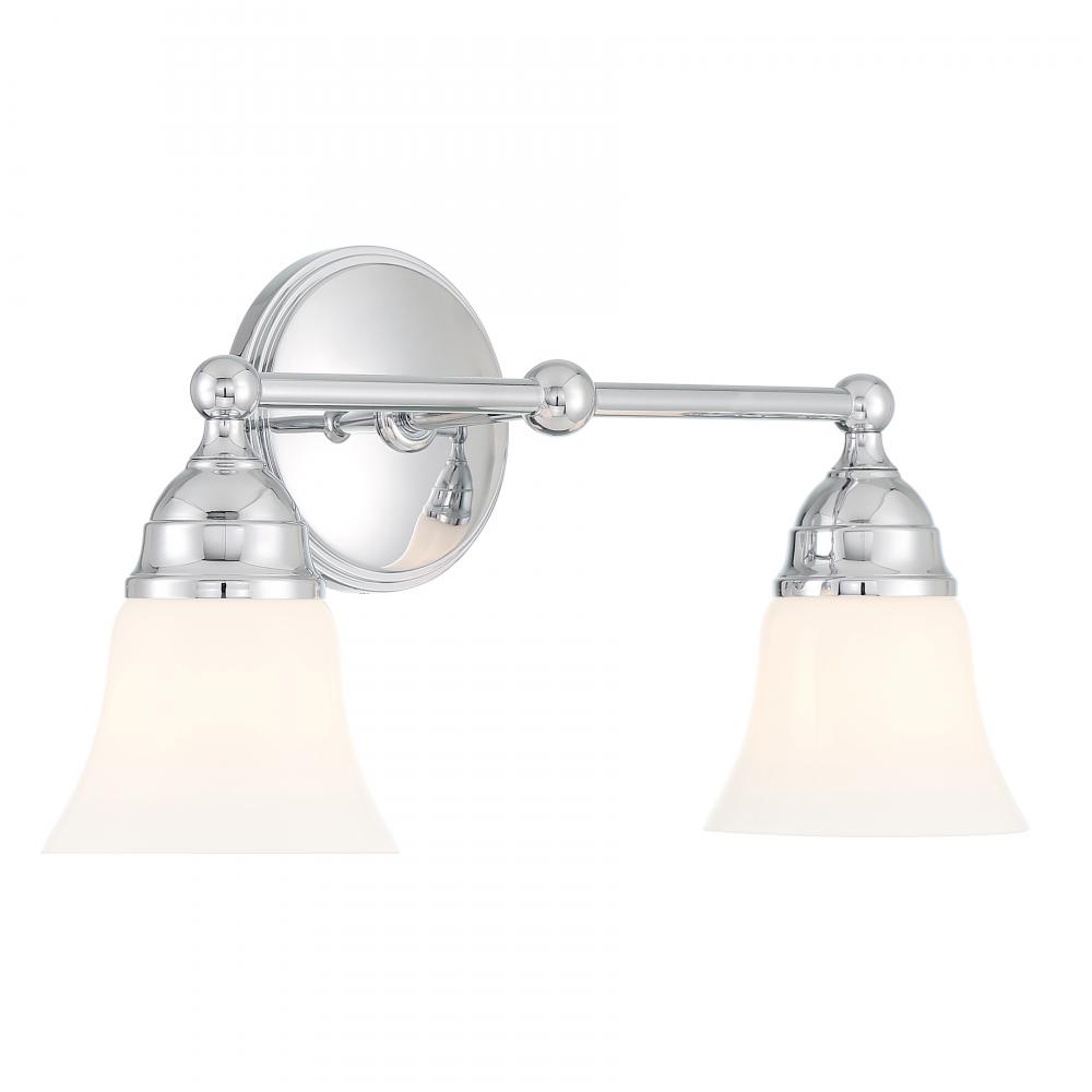 Sophie 16.5&#39;&#39; Wide 2-Light Vanity Light - Chrome