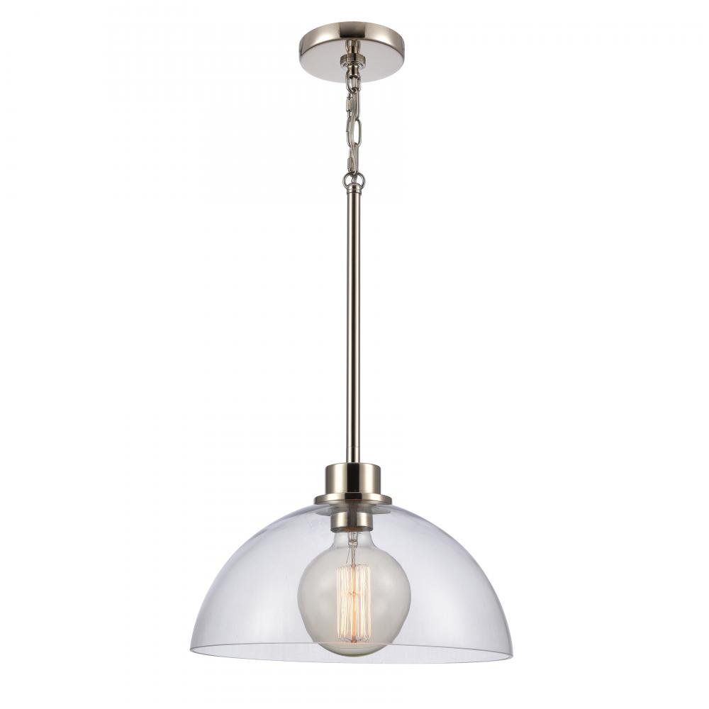 Julian 14&#39;&#39; Wide 1-Light Pendant - Polished Nickel