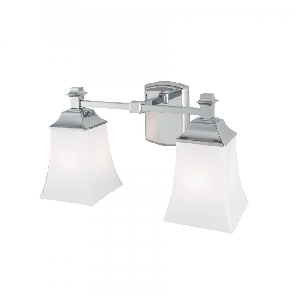 Sapphire 16&#39;&#39; Wide 2-Light Vanity Light - Chrome