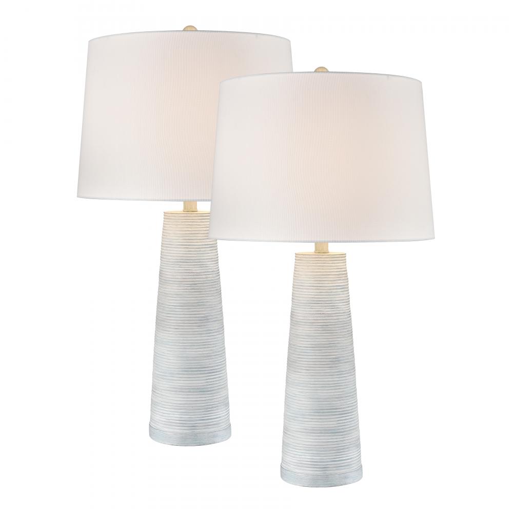 Kent 31&#39;&#39; High 1-Light Table Lamp - Set of 2 Light Blue