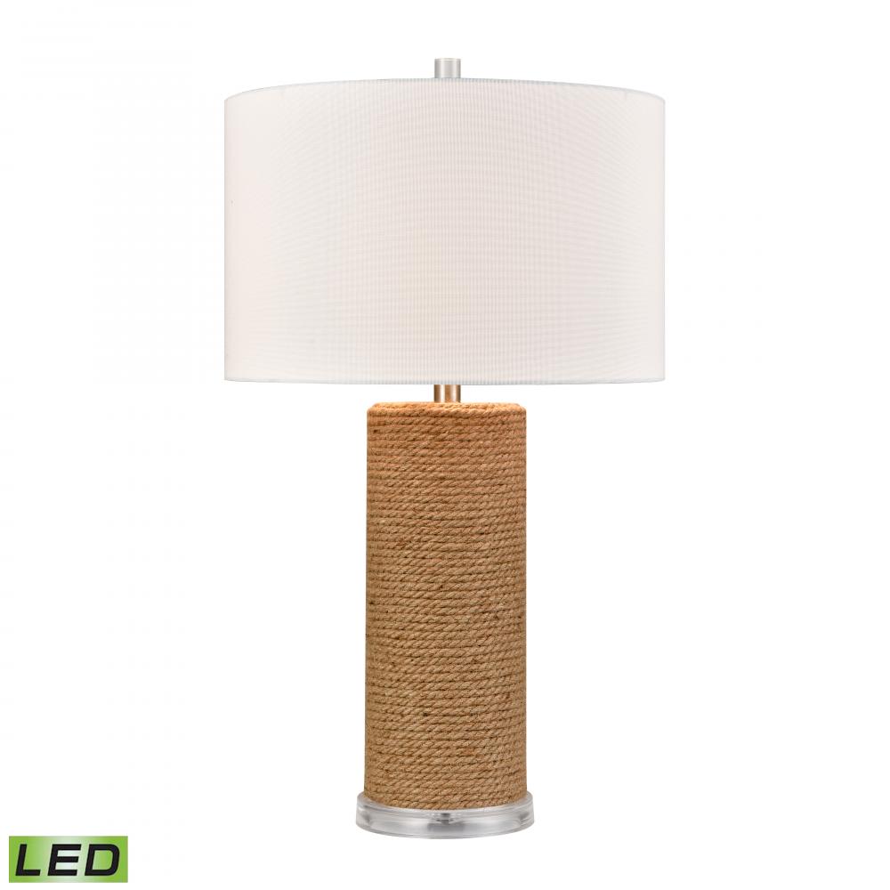 Sherman 27.5&#39;&#39; High 1-Light Table Lamp - Natural - Includes LED Bulb