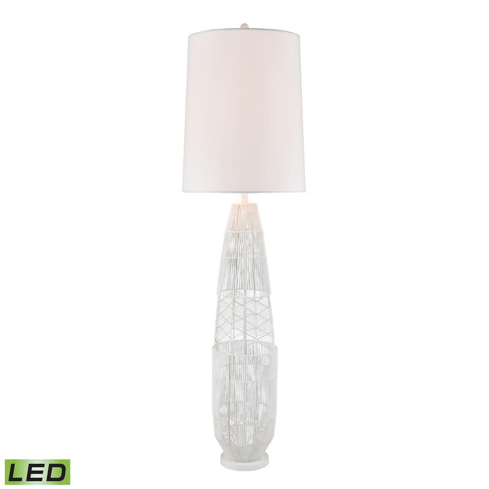 Husk 63&#39;&#39; High 1-Light Floor Lamp - White - Includes LED Bulb