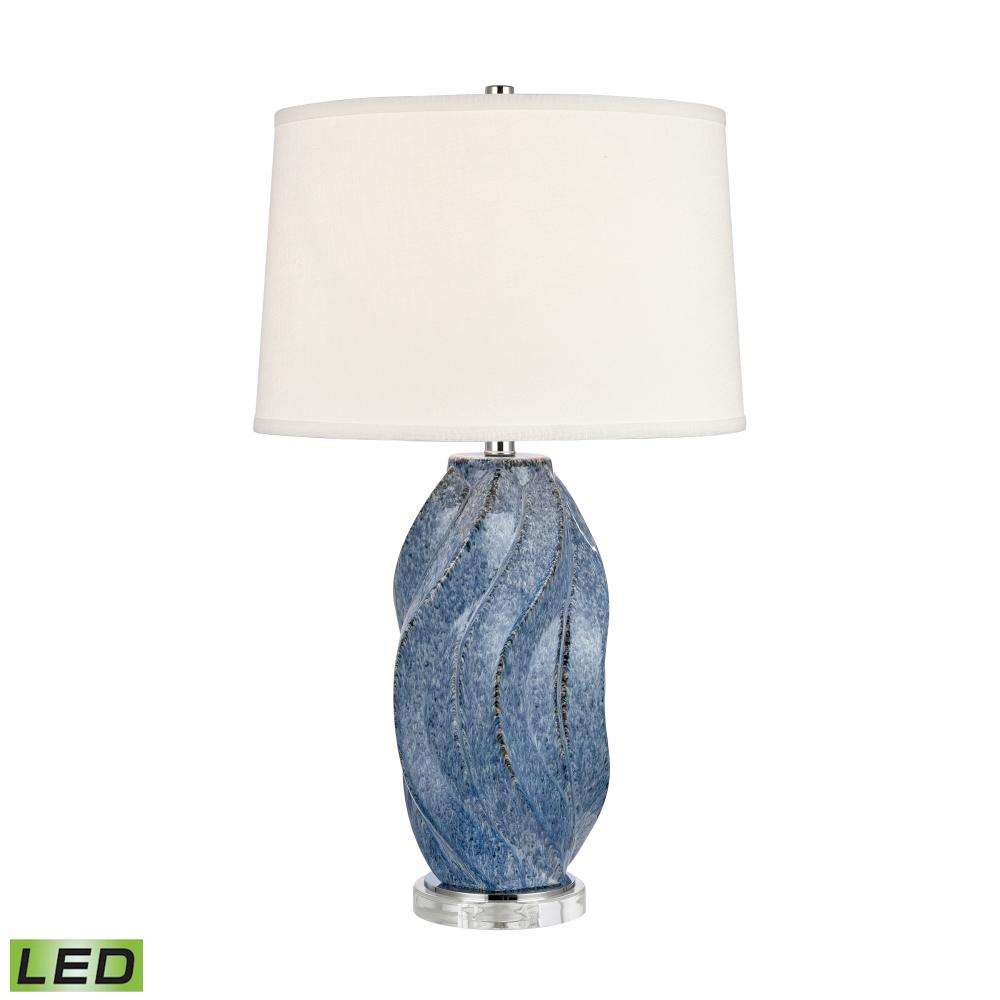 Blue Swell 28&#39;&#39; High 1-Light Table Lamp - Includes LED Bulb