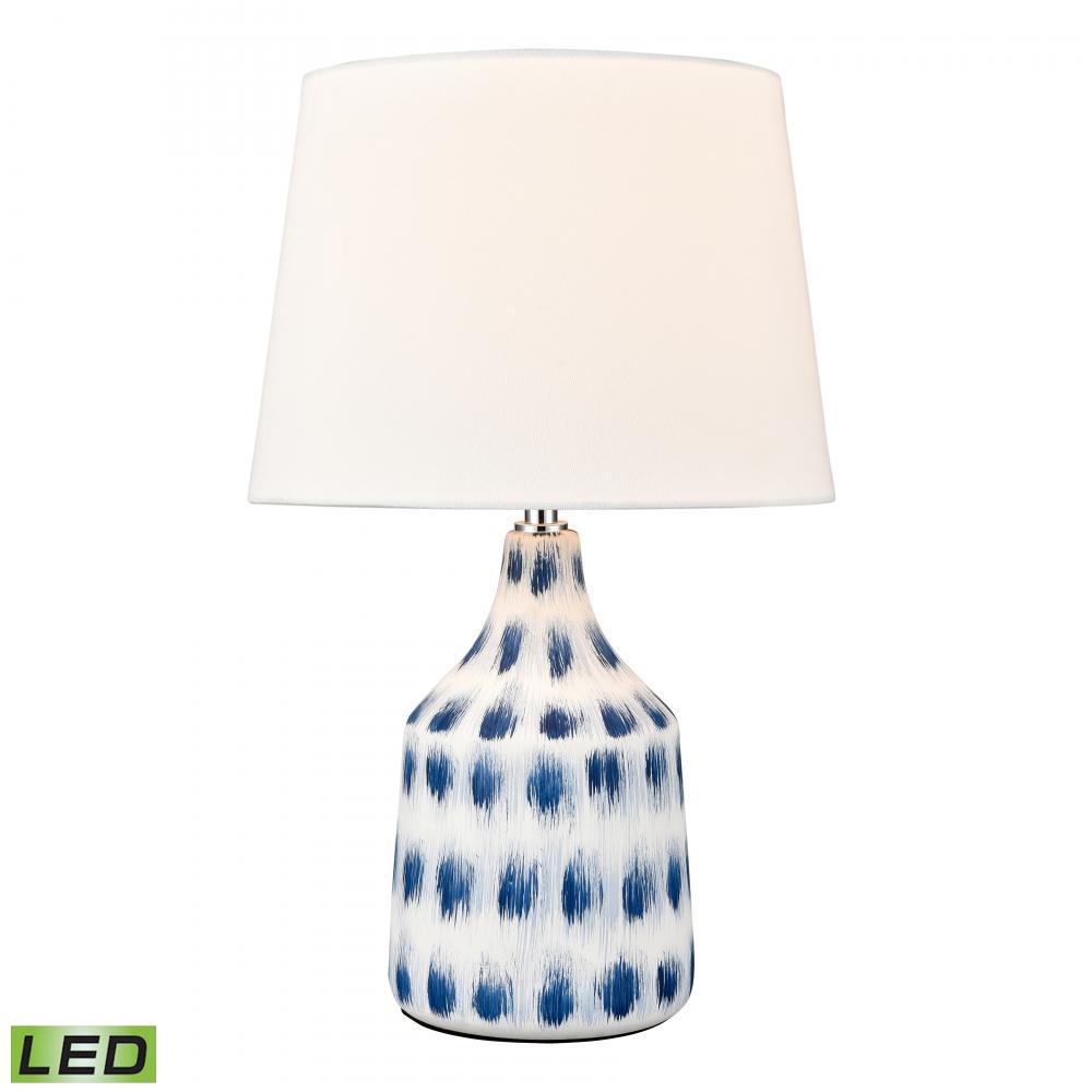 Colmar 18&#39;&#39; High 1-Light Table Lamp - Blue - Includes LED Bulb
