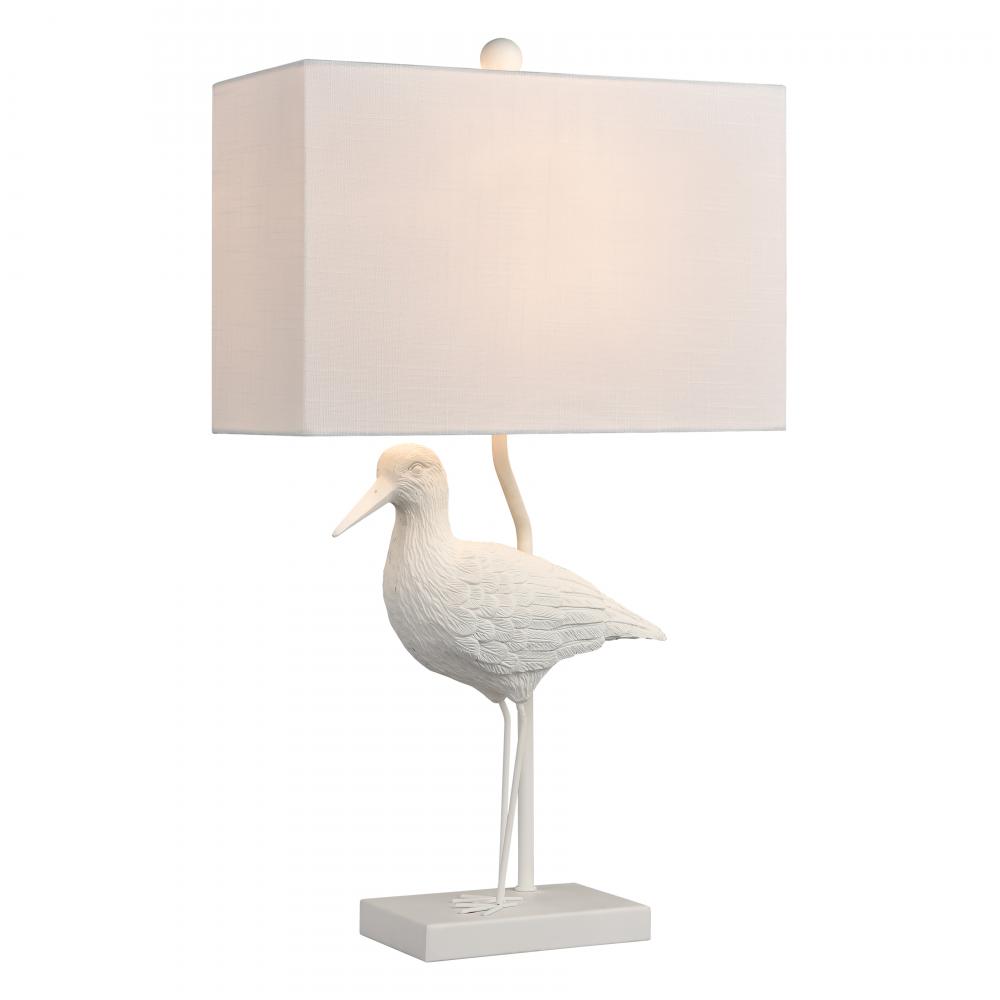 Wade 26&#39;&#39; High 1-Light Table Lamp - Matte White - Includes LED Bulb