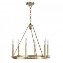 ELK Home 6525-AG-NG - Martin 24'' Wide 6-Light Chandelier - Bronze