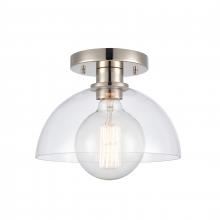 ELK Home 89924/1 - Julian 10'' Wide 1-Light Semi Flush Mount - Polished Nickel