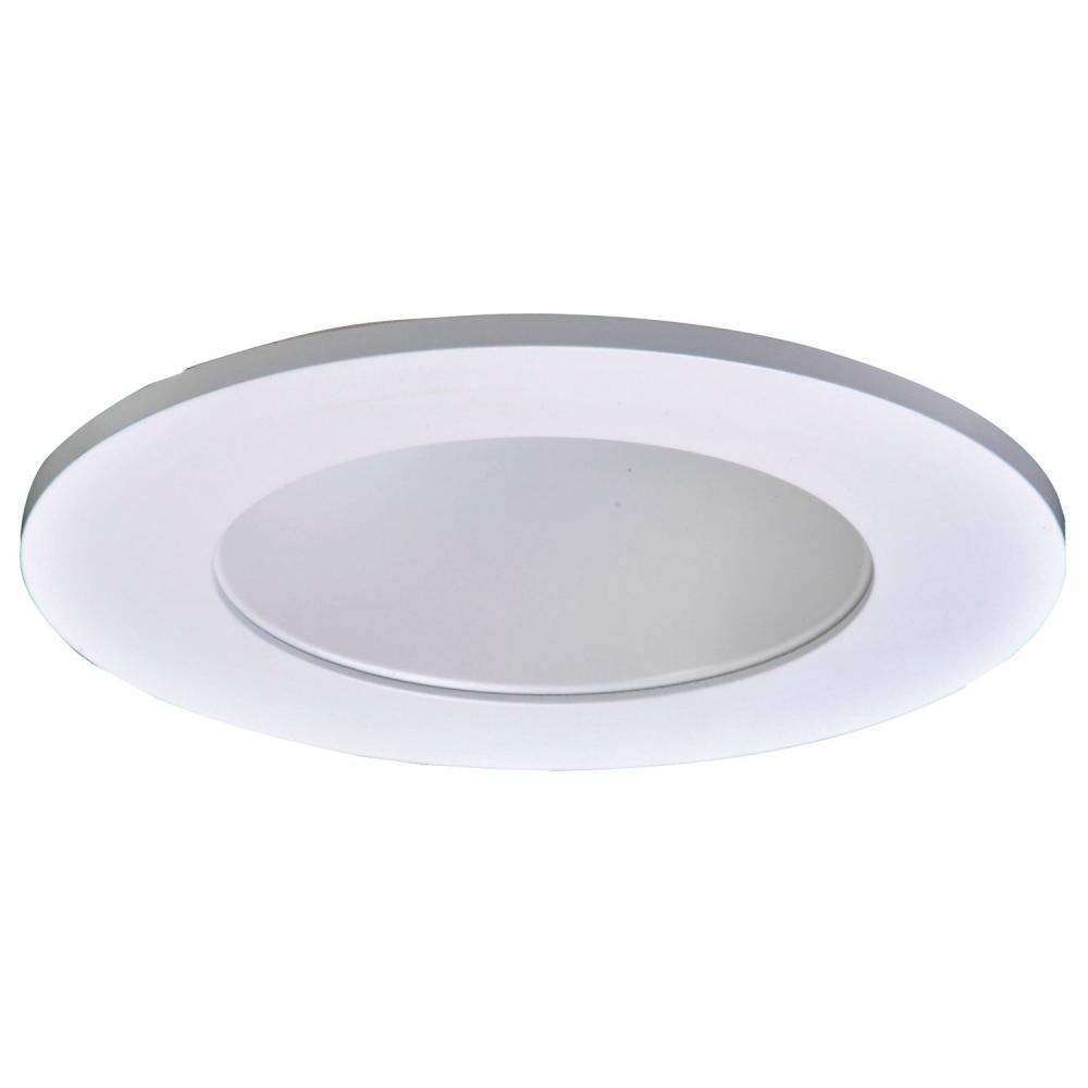4&#34; WHITE REFLECTOR W/LENS AND WHITE RING