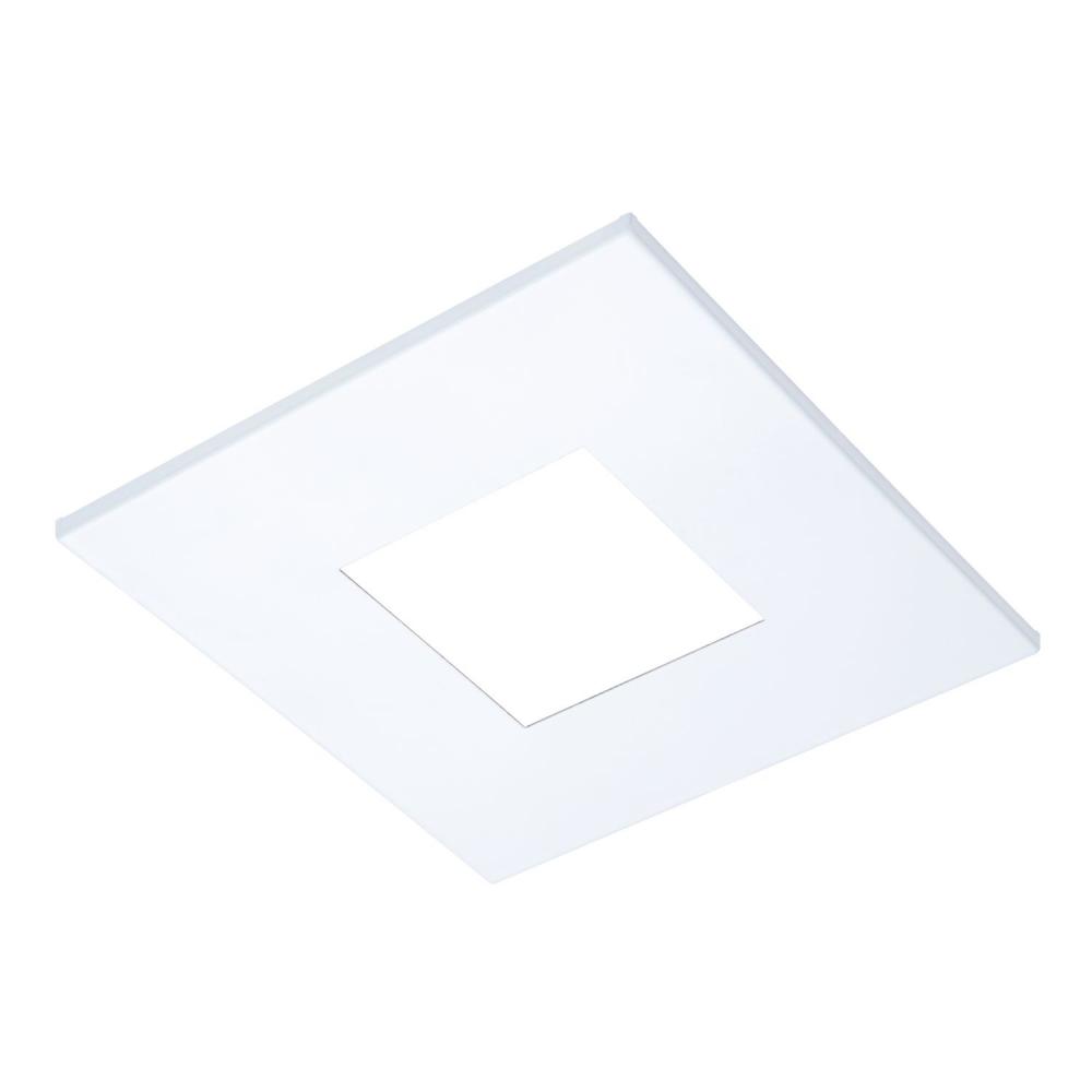 2&#34; SQ PIN, OPEN, MATTE WHITE FLG