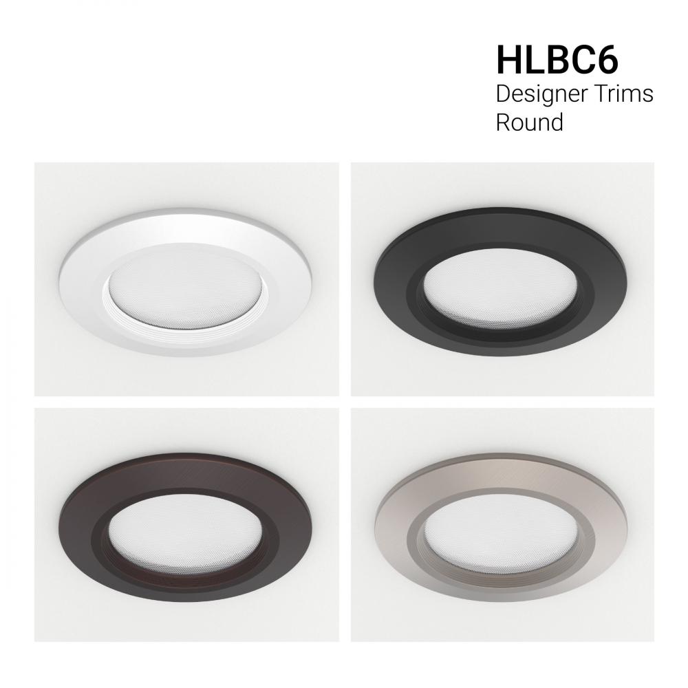 6&#34; HLB COMFORT, ROUND OVERLAY, MATTE WHI