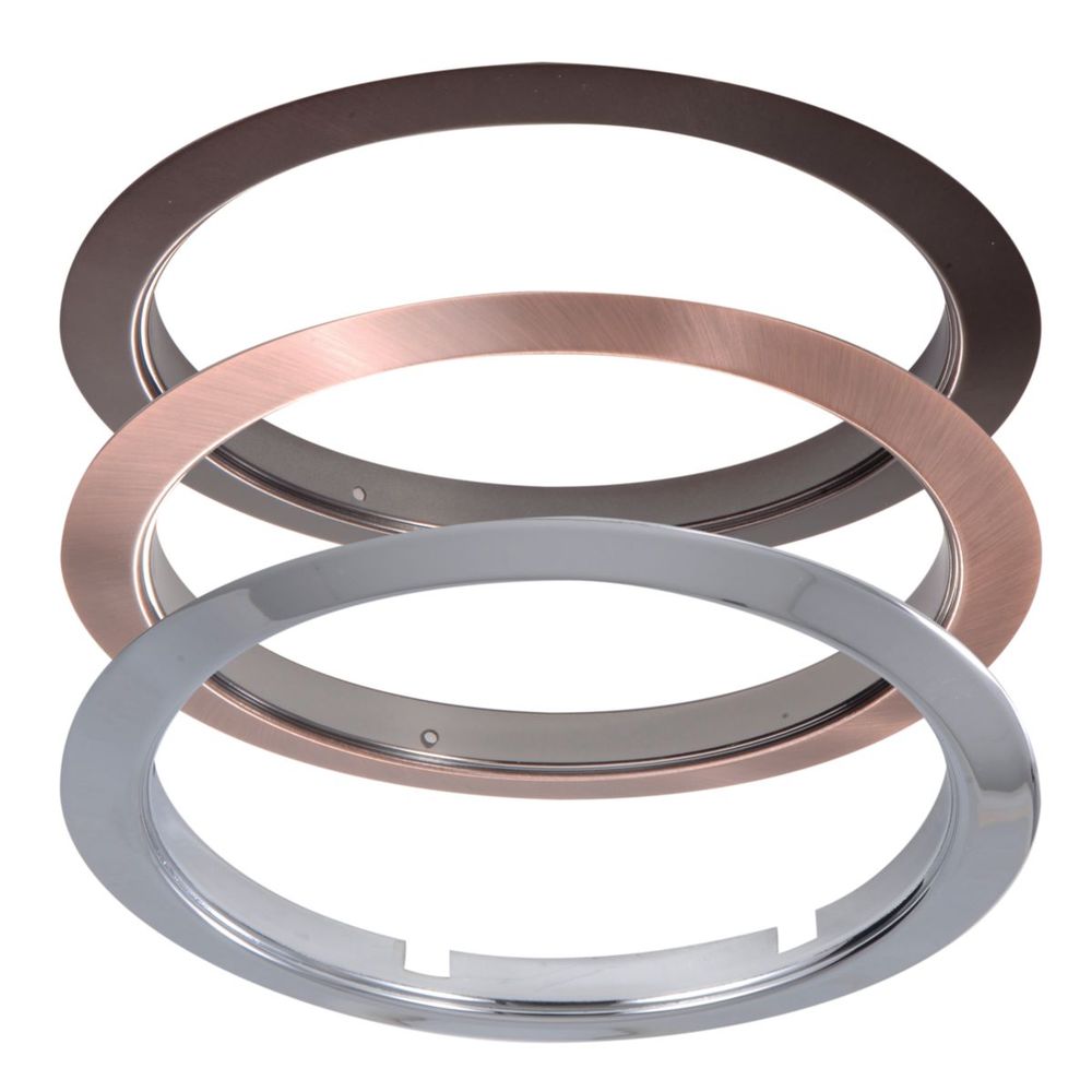 6 INCH METAL TRIM RING - SATIN NICKEL