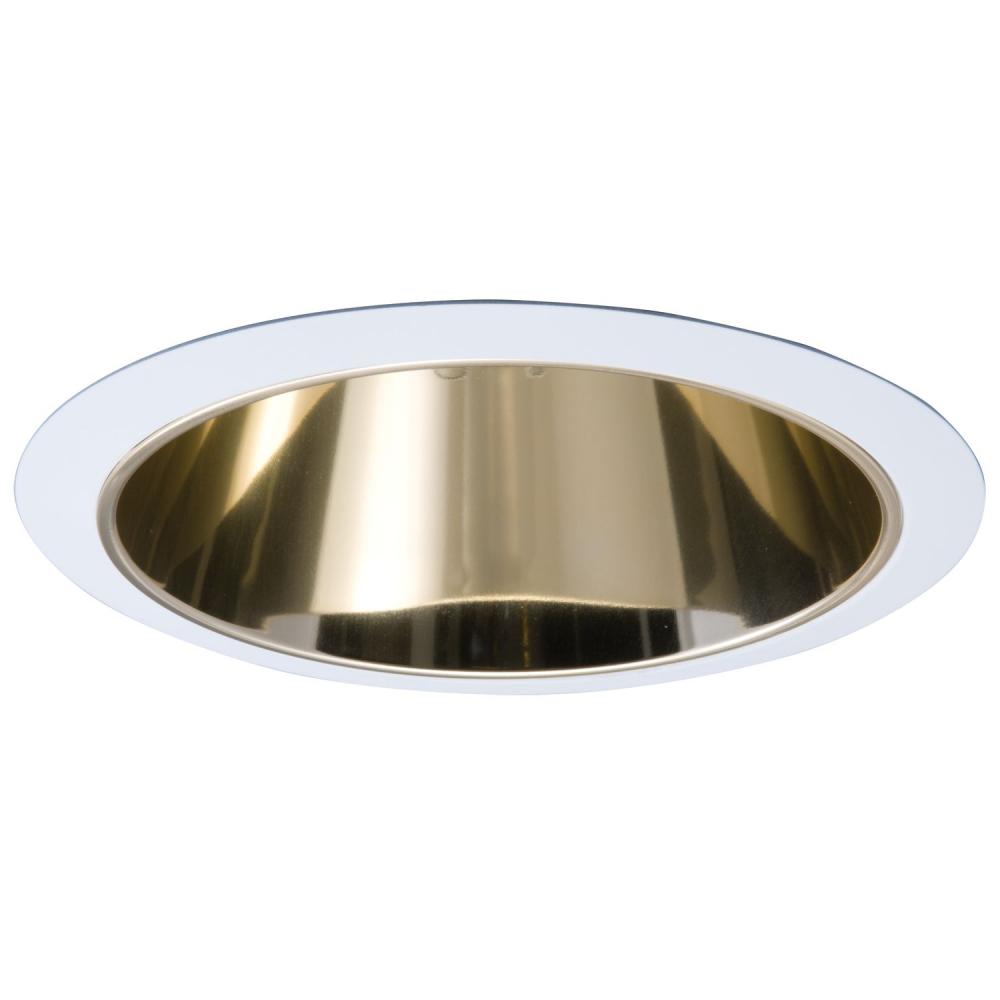 REFLECTOR CONE, SPECULAR, WHITE/GOLD