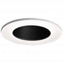 Cooper Lighting Solutions TL411BB - 4" BLACK BAFFLE REFLECTOR W/LENS, WHITE