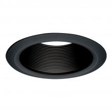 Cooper Lighting Solutions 5102BB - 5" BK METAL TAPERED BAFFLE, WH SF RING