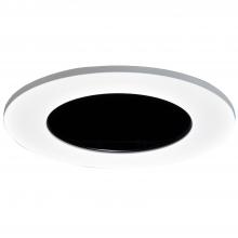Cooper Lighting Solutions TL410SBK - 4" SPECULAR BLACK REFLECTOR W/LENS,WHITE