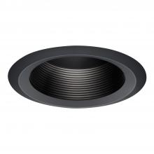 Cooper Lighting Solutions 6125BKBB - 6" BK FULL BAFFLE, BK SF OT RING