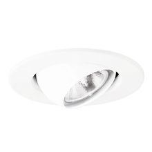 Cooper Lighting Solutions 4002WH - 4" WHT EYEBALL,30 DEG TILT,SELF FLNG TRM