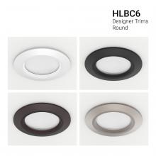 Cooper Lighting Solutions HLBC6RTRMMB - 6" HLB COMFORT, ROUND OVERLAY, MATTE BLA