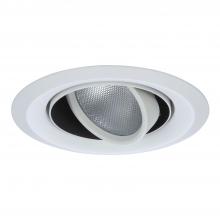 Cooper Lighting Solutions 6215WH - 6" WH DBL GIMBAL, WH SF RING, 50DEG TILT