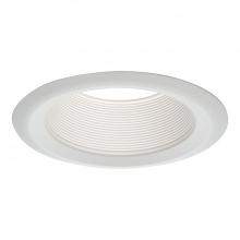 Cooper Lighting Solutions 6103WB - 6" WH METAL STRAIGHT BAFFLE, WH SF RING