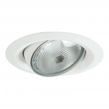 Cooper Lighting Solutions 5130WH - 5" WH EYEBALL, WH SF OT RING, 30DEG TILT