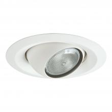 Cooper Lighting Solutions 5135WH - 5" WH EYEBALL, WH SF OT RING, 35DEG TILT