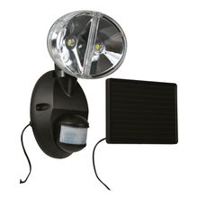 Cooper Lighting Solutions MSLED180 - SOLAR 180 DEG MOTION LED FLOODLIGHT, BK