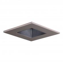 Cooper Lighting Solutions 3011SNBB - SQUARE ADJ, SATIN NICKEL TRIM, BLACK BFL