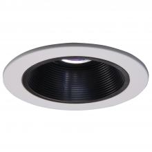 Cooper Lighting Solutions 1493P - BLACK COILEX BAFFLE, SATI N WHITE TRIM