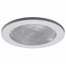 Cooper Lighting Solutions 955PS - 4" FLAT LENS, SHOWER, WHITE TRIM RING