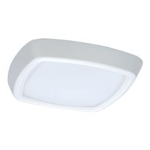 Cooper Lighting Solutions 5255WH - 5" SOFT SQ FROST LENS SHWRLT, WH PLST SF