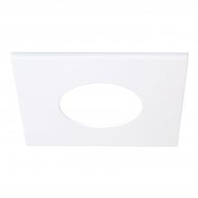 Cooper Lighting Solutions JBD4STRMMW - 4" JBD SQUARE OVERLAY, MATTE WHITE