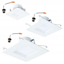 Cooper Lighting Solutions RSQ6TRMWH - 6" RSQ OVERLAY, WHITE