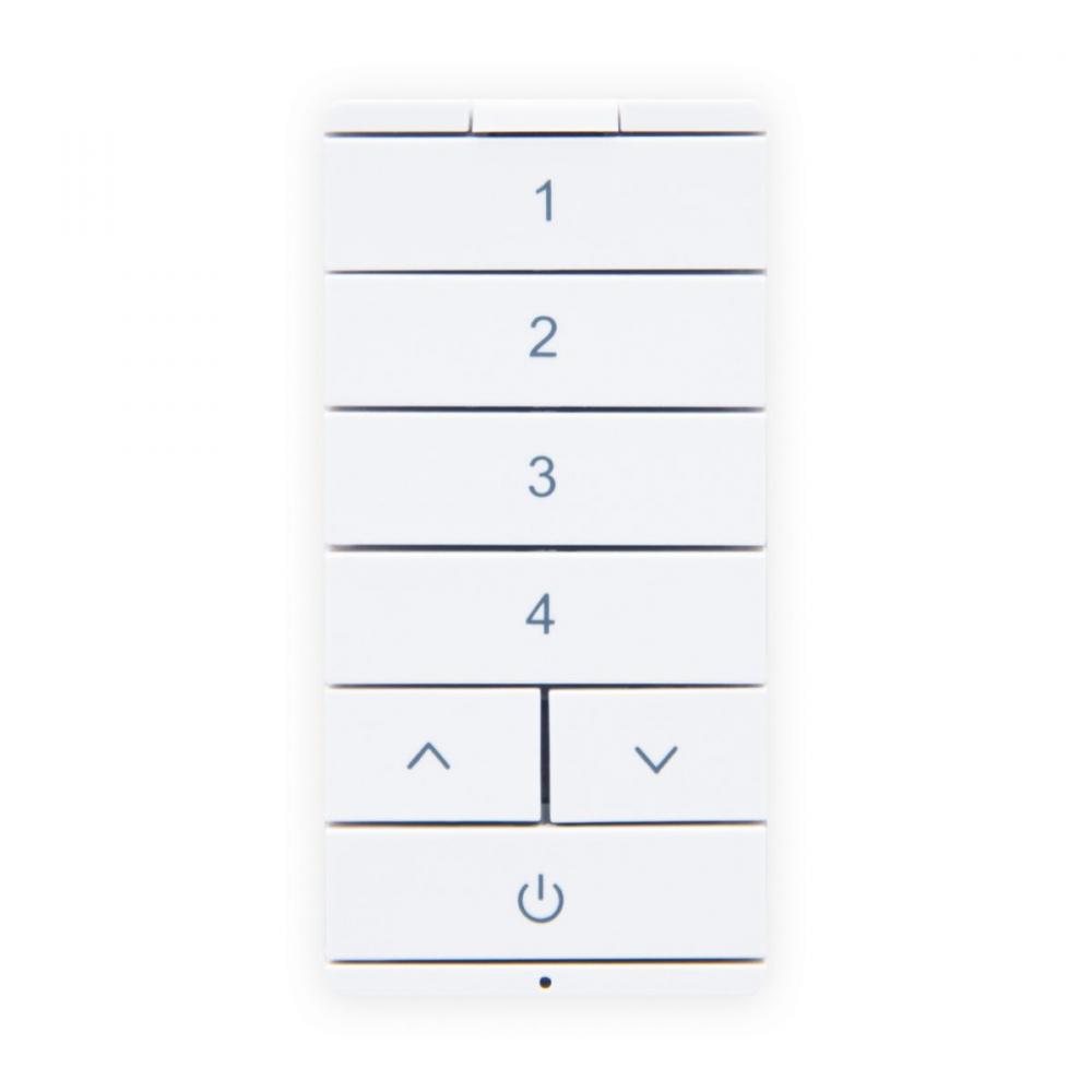 HALO IN-WALL SCENE KEYPAD, BATT., WHITE